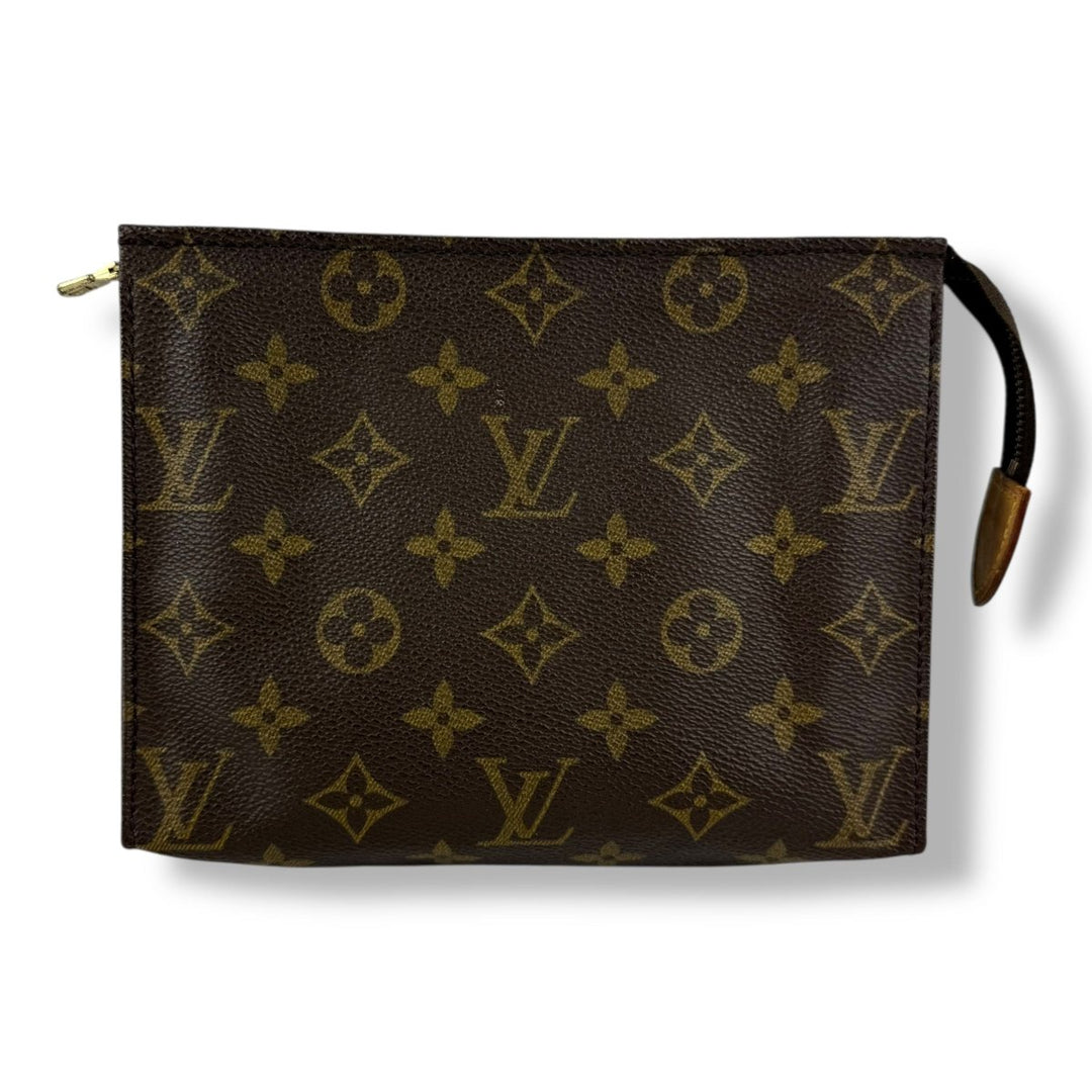Louis Vuitton Vintage Brown Monogram Toiletry Pouch 19 Bag - Lux Central