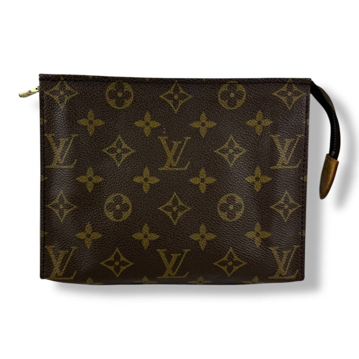 Louis Vuitton Vintage Brown Monogram Toiletry Pouch 19 Bag - Lux Central