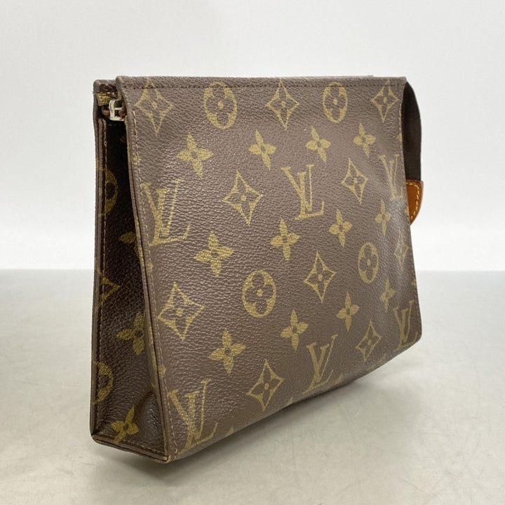 Louis Vuitton Vintage Brown Monogram Toiletry Pouch 19 Bag - Lux Central