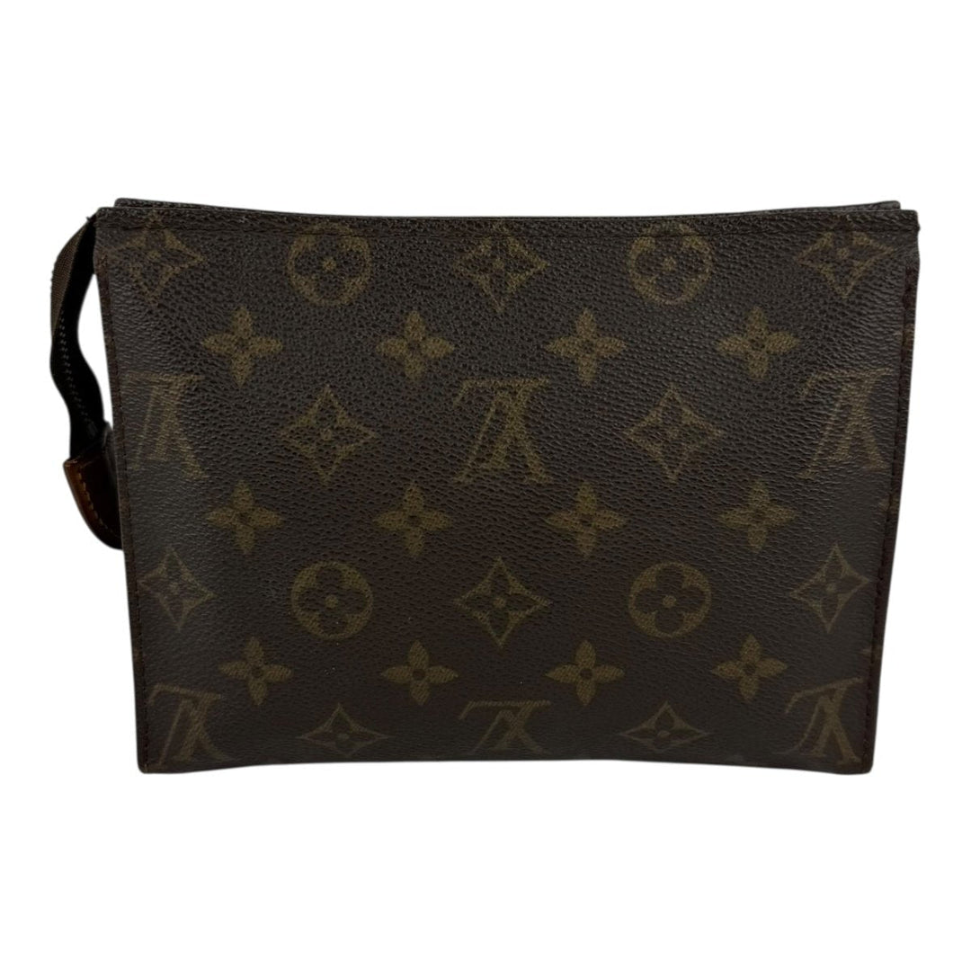 Louis Vuitton Vintage Brown Monogram Toiletry Pouch 19 Bag - Lux Central