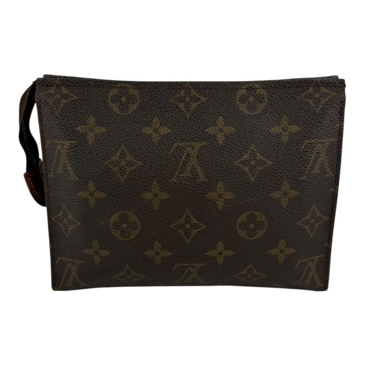 Louis Vuitton Vintage Brown Monogram Toiletry Pouch 19 Bag - Lux Central