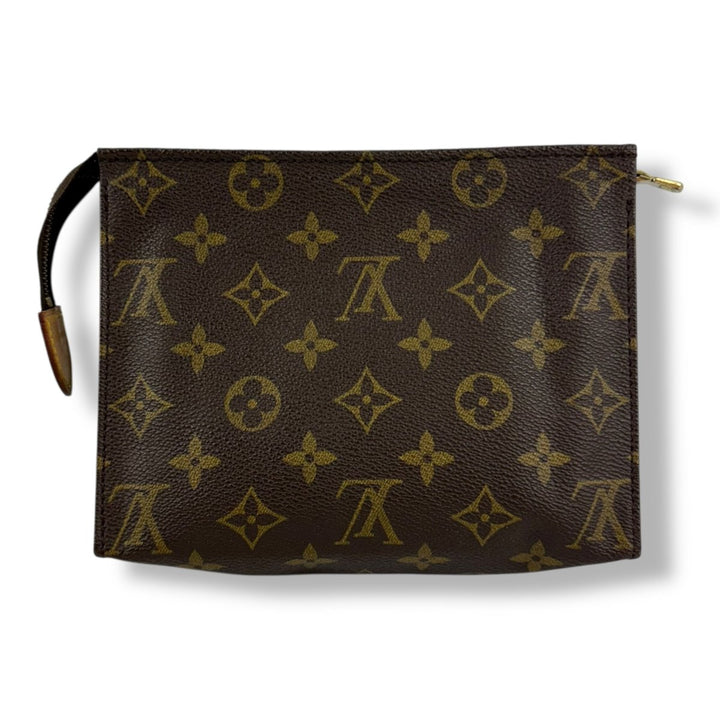 Louis Vuitton Vintage Brown Monogram Toiletry Pouch 19 Bag - Lux Central