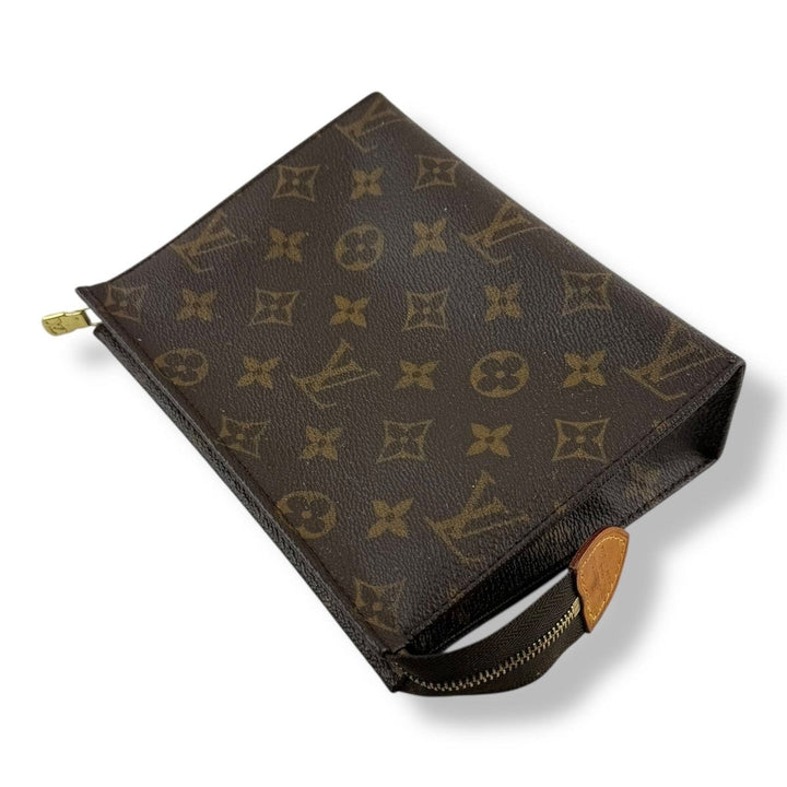 Louis Vuitton Vintage Brown Monogram Toiletry Pouch 19 Bag - Lux Central