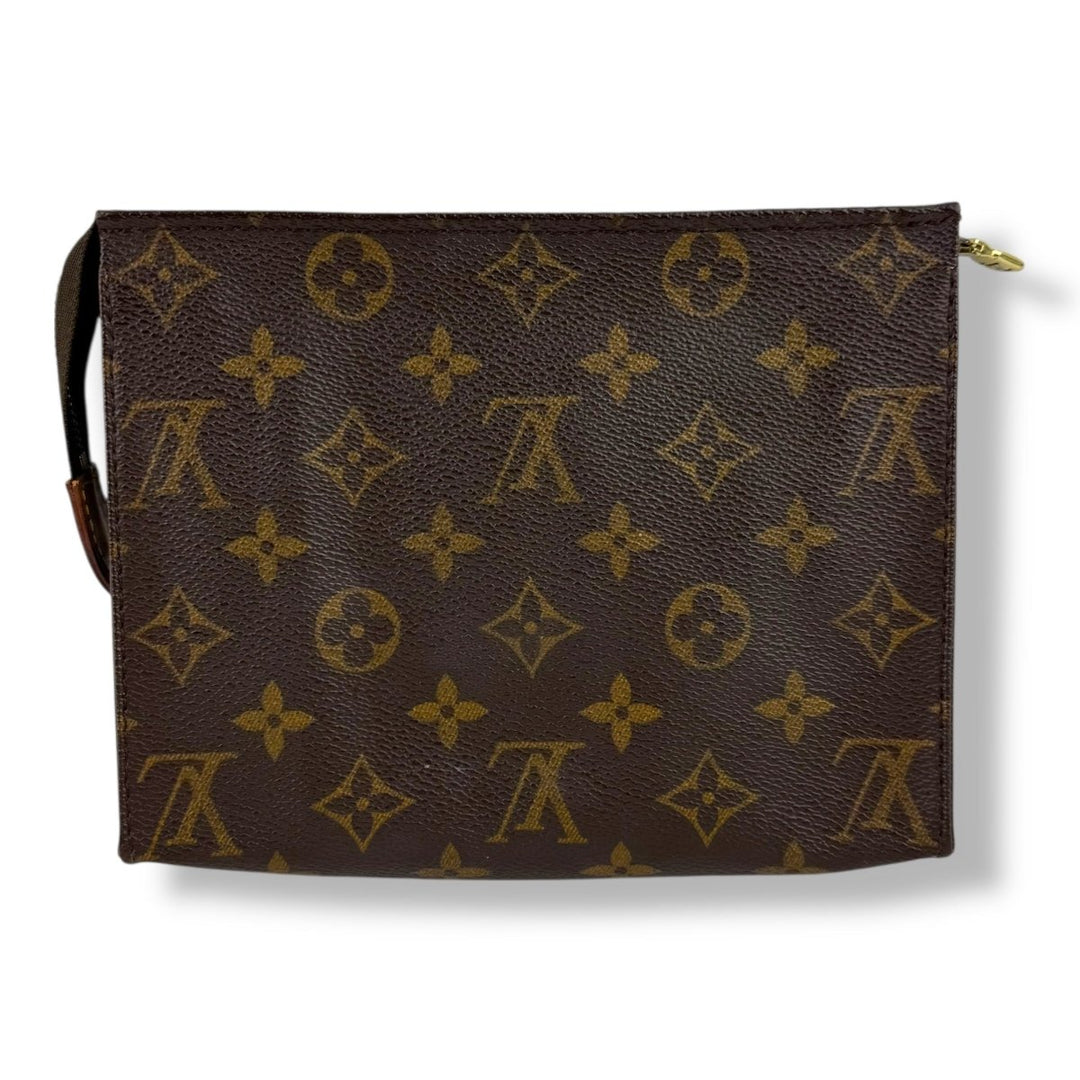 Louis Vuitton Vintage Brown Monogram Toiletry Pouch 19 Bag - Lux Central