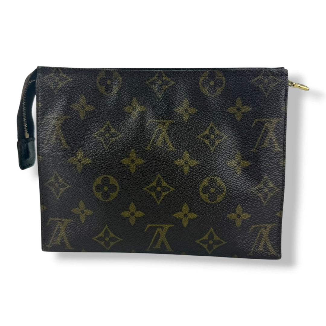 Louis Vuitton Vintage Brown Monogram Toiletry Pouch 19 Bag - Lux Central