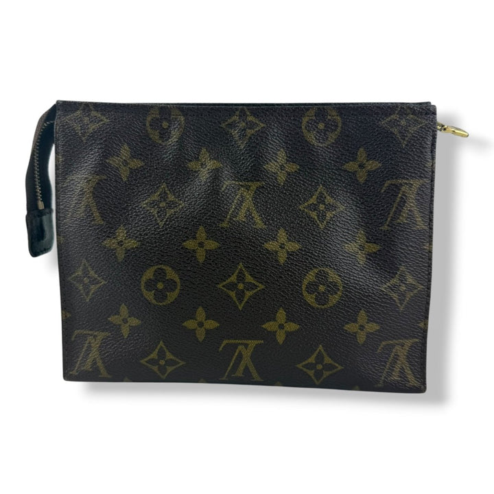Louis Vuitton Vintage Brown Monogram Toiletry Pouch 19 Bag - Lux Central