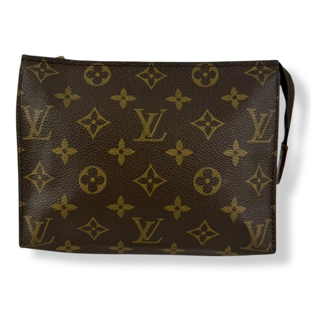 Louis Vuitton Vintage Brown Monogram Toiletry Pouch 19 Bag - Lux Central