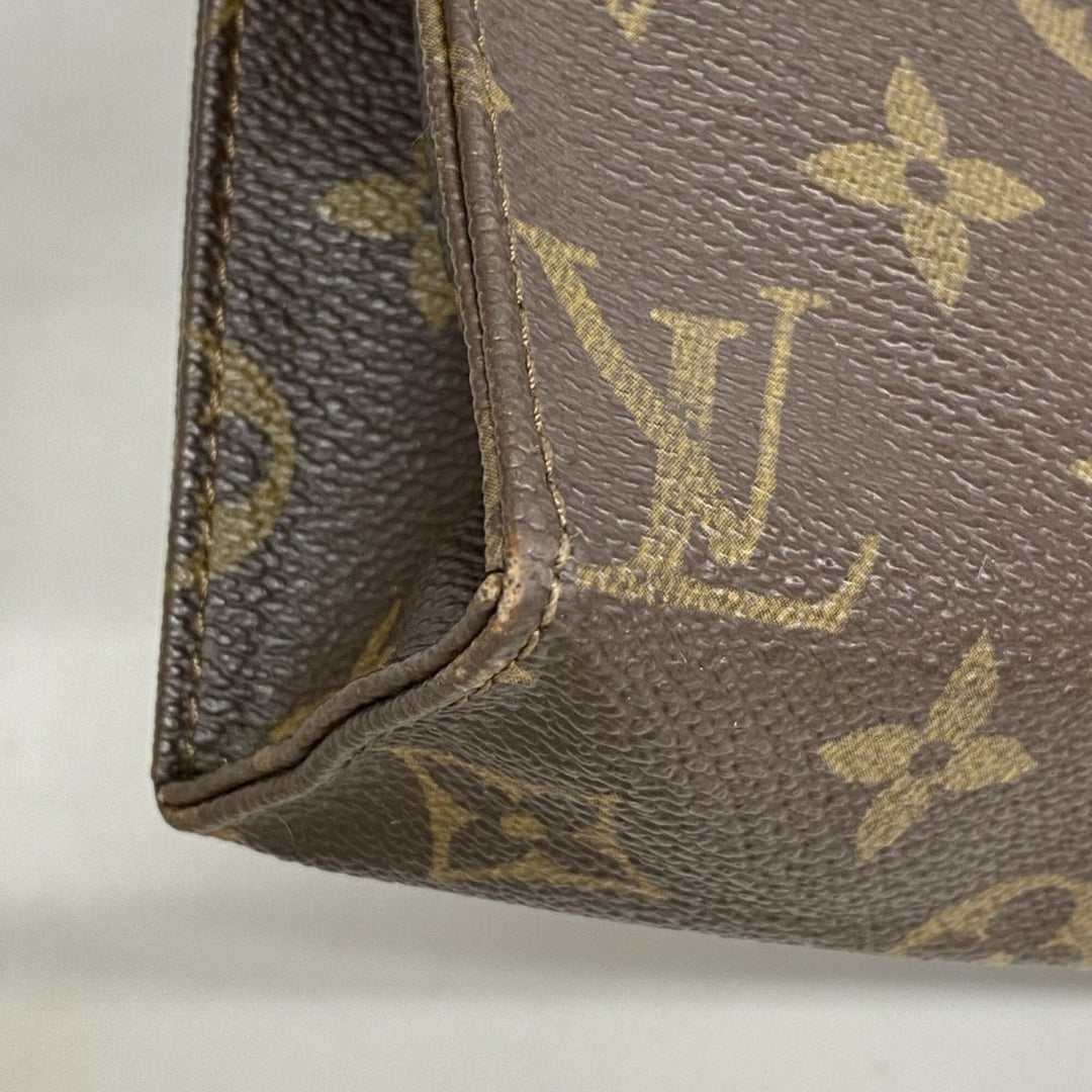 Louis Vuitton Vintage Brown Monogram Toiletry Pouch 19 Bag - Lux Central