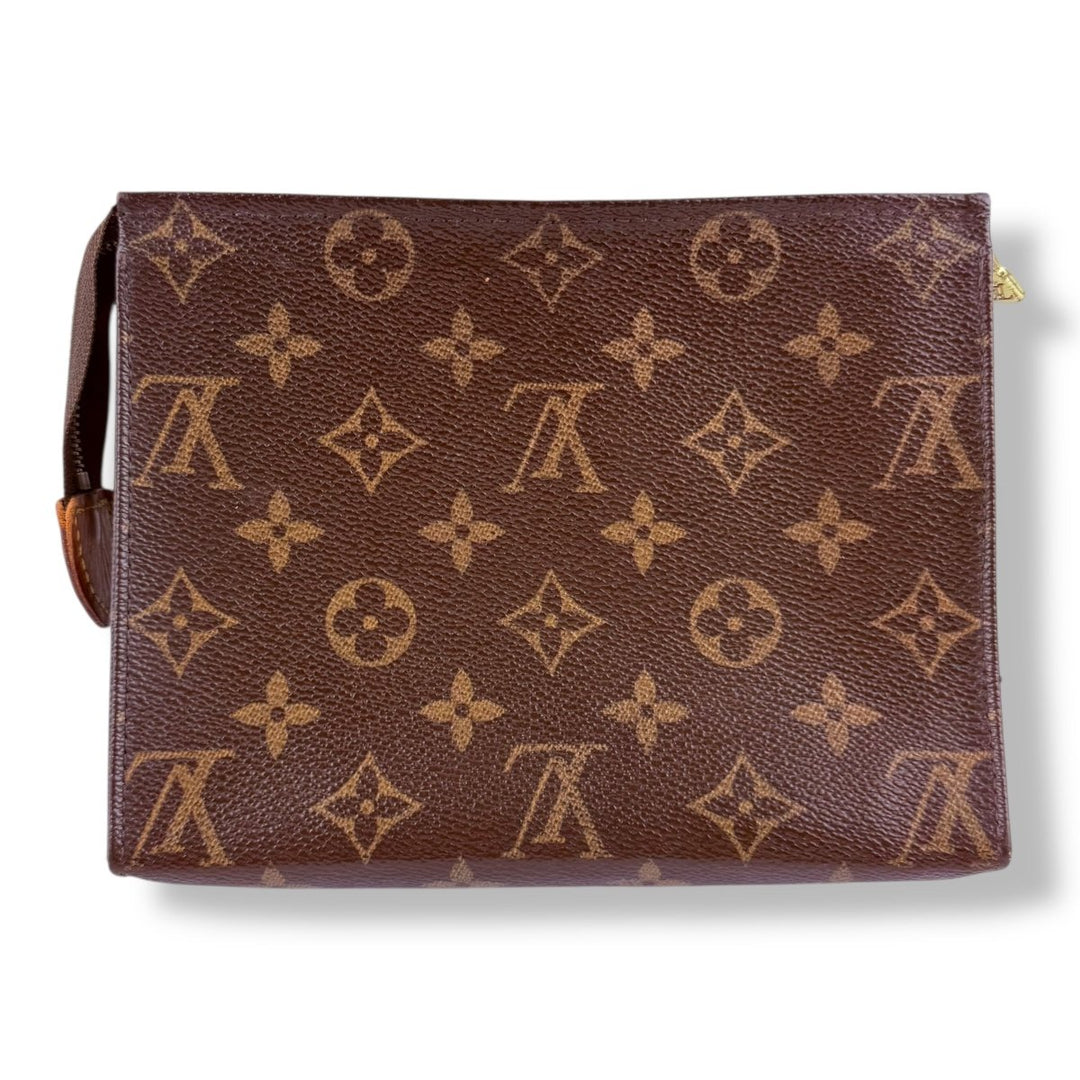 Louis Vuitton Vintage Brown Monogram Toiletry Pouch 19 Bag - Lux Central