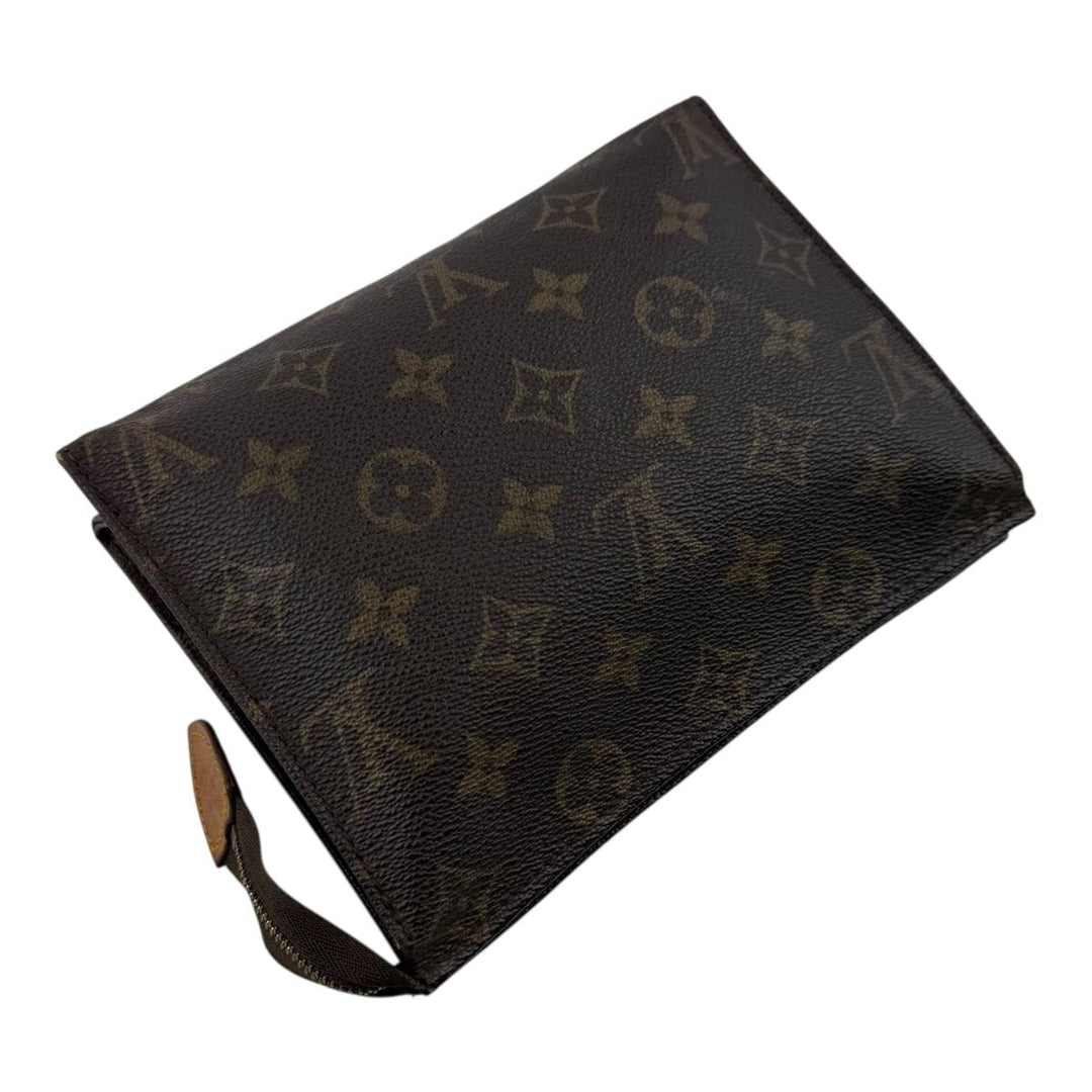 Louis Vuitton Vintage Brown Monogram Toiletry Pouch 19 Bag - Lux Central