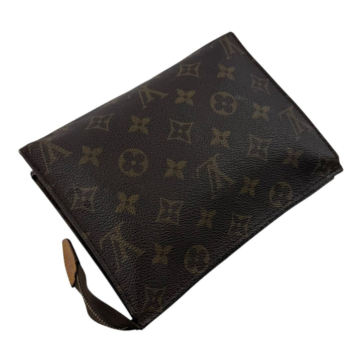 Louis Vuitton Vintage Brown Monogram Toiletry Pouch 19 Bag - Lux Central