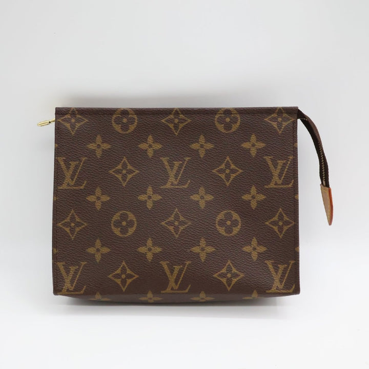 Louis Vuitton Vintage Brown Monogram Toiletry Pouch 19 Bag - Lux Central