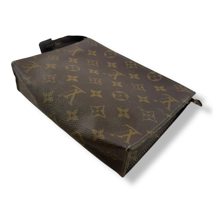 Louis Vuitton Vintage Brown Monogram Toiletry Pouch 19 Bag - Lux Central