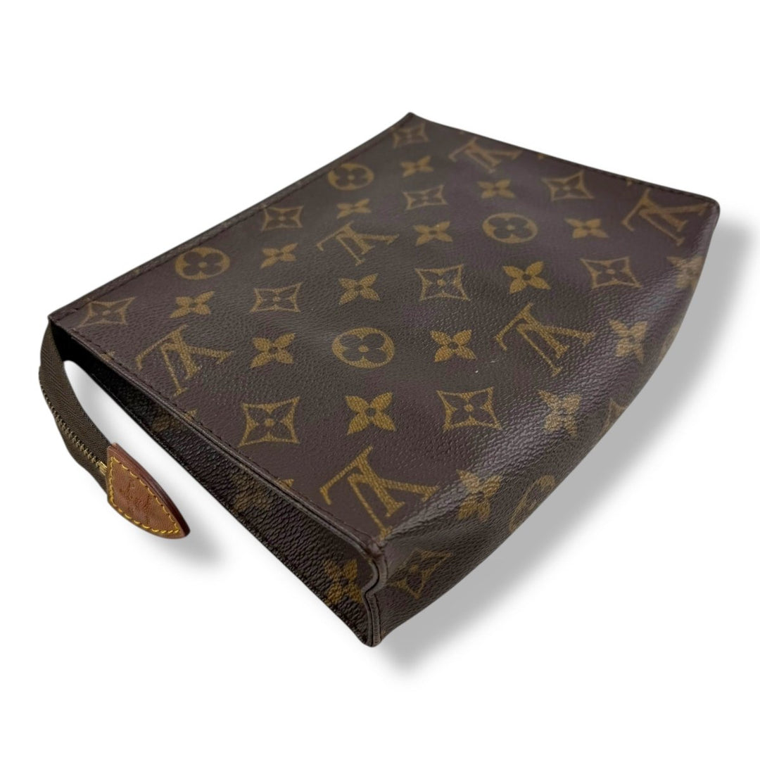 Louis Vuitton Vintage Brown Monogram Toiletry Pouch 19 Bag - Lux Central
