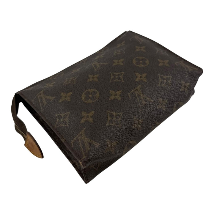 Louis Vuitton Vintage Brown Monogram Toiletry Pouch 19 Bag - Lux Central