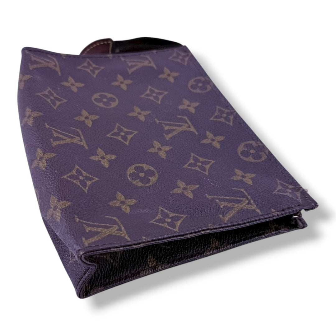 Louis Vuitton Vintage Brown Monogram Toiletry Pouch 19 Bag - Lux Central