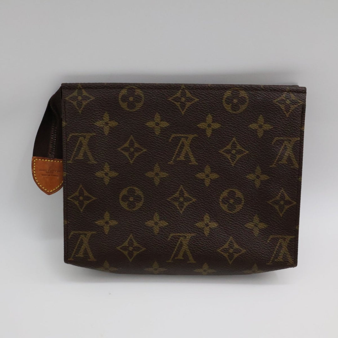 Louis Vuitton Vintage Brown Monogram Toiletry Pouch 19 Bag - Lux Central
