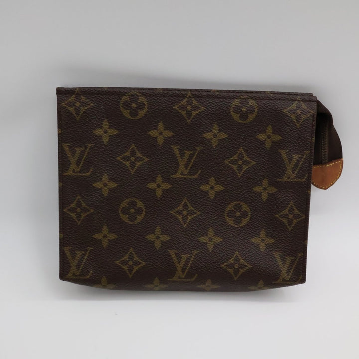 Louis Vuitton Vintage Brown Monogram Toiletry Pouch 19 Bag - Lux Central