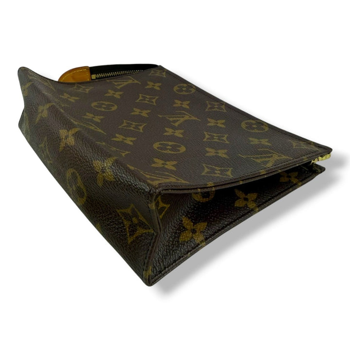 Louis Vuitton Vintage Brown Monogram Toiletry Pouch 19 Bag - Lux Central