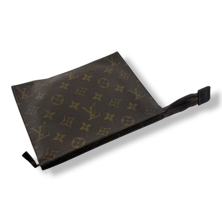 Louis Vuitton Vintage Brown Monogram Toiletry Pouch 19 Bag - Lux Central