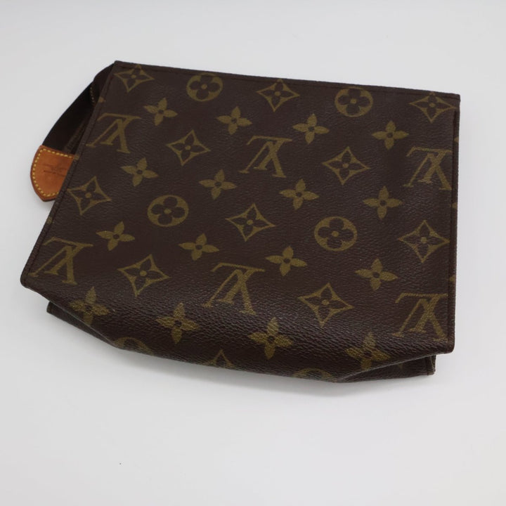 Louis Vuitton Vintage Brown Monogram Toiletry Pouch 19 Bag - Lux Central