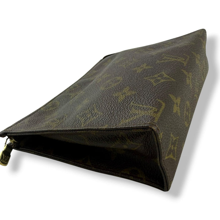 Louis Vuitton Vintage Brown Monogram Toiletry Pouch 19 Bag - Lux Central