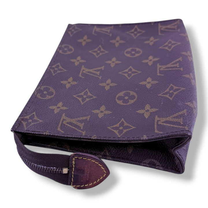 Louis Vuitton Vintage Brown Monogram Toiletry Pouch 19 Bag - Lux Central