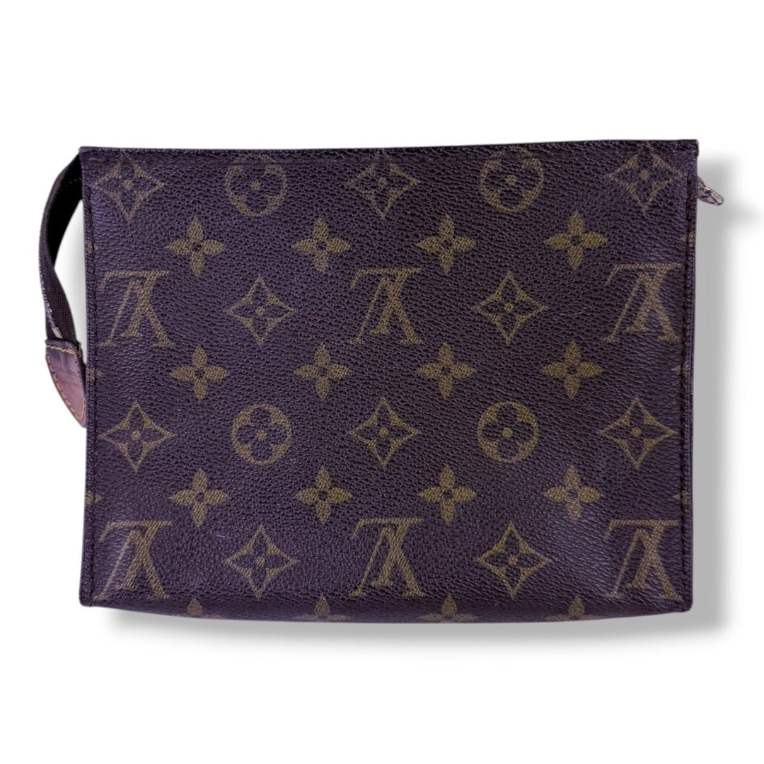 Louis Vuitton Vintage Brown Monogram Toiletry Pouch 19 Bag - Lux Central