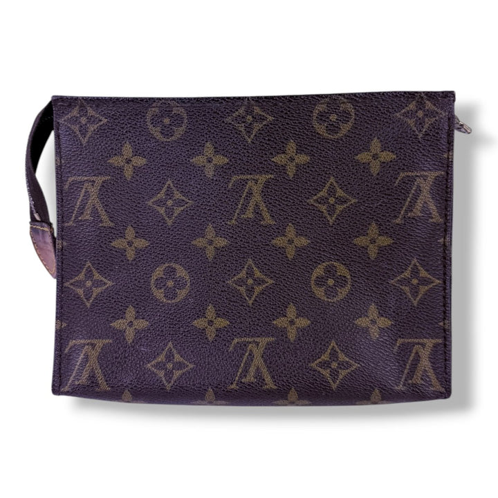 Louis Vuitton Vintage Brown Monogram Toiletry Pouch 19 Bag - Lux Central