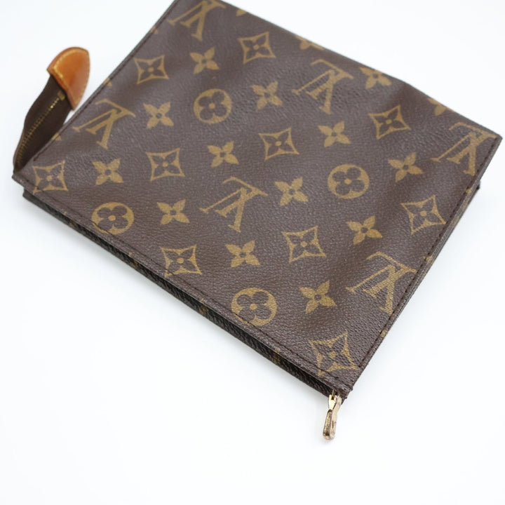 Louis Vuitton Vintage Brown Monogram Toiletry Pouch 19 Bag - Lux Central
