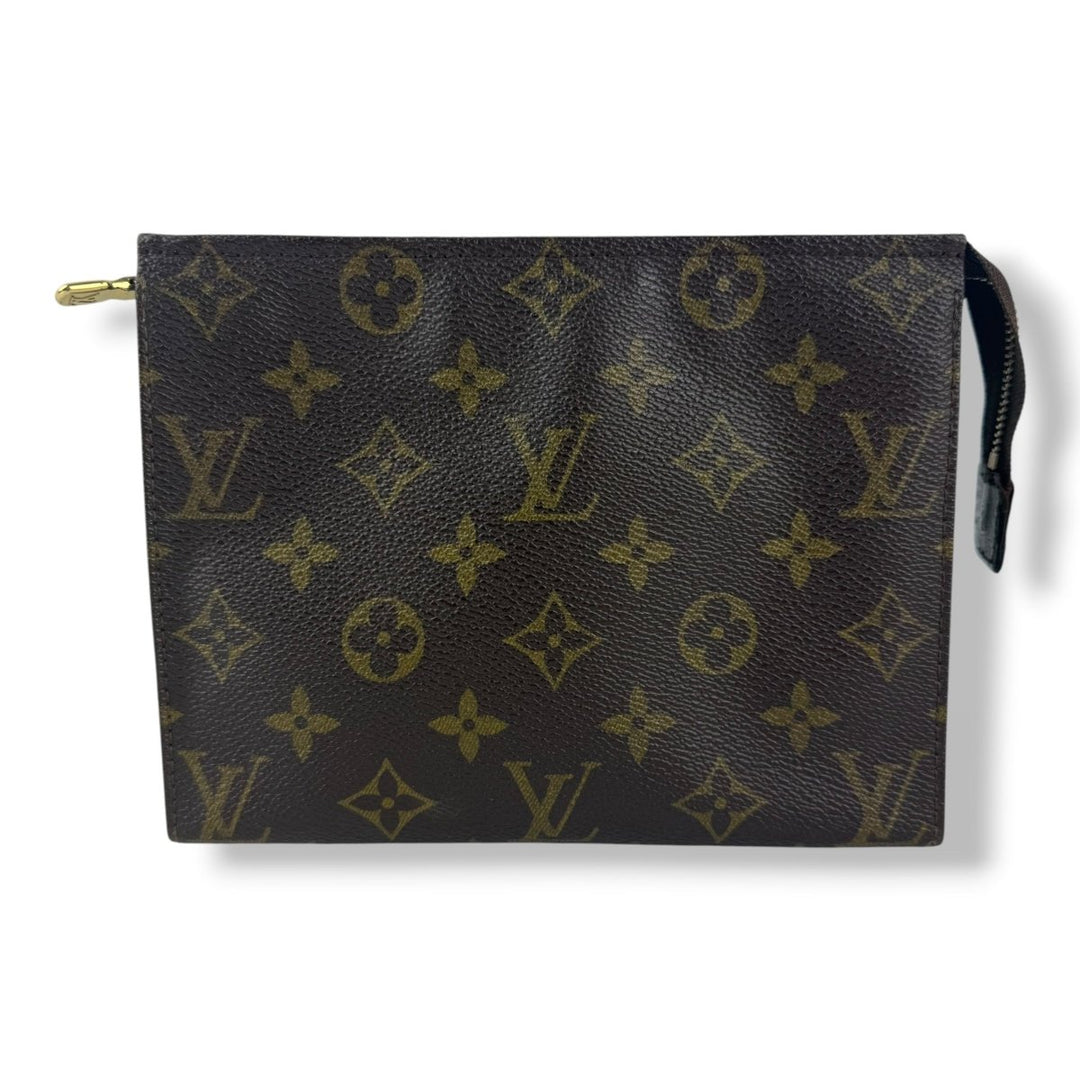 Louis Vuitton Vintage Brown Monogram Toiletry Pouch 19 Bag - Lux Central