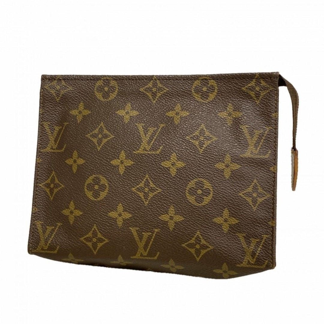 Louis Vuitton Vintage Brown Monogram Toiletry Pouch 19 Bag - Lux Central
