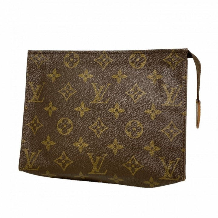 Louis Vuitton Vintage Brown Monogram Toiletry Pouch 19 Bag - Lux Central