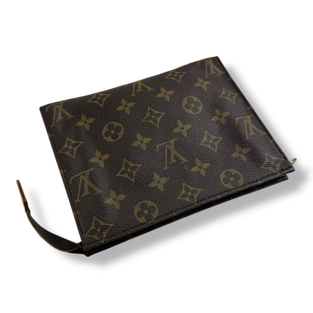 Louis Vuitton Vintage Brown Monogram Toiletry Pouch 19 Bag - Lux Central