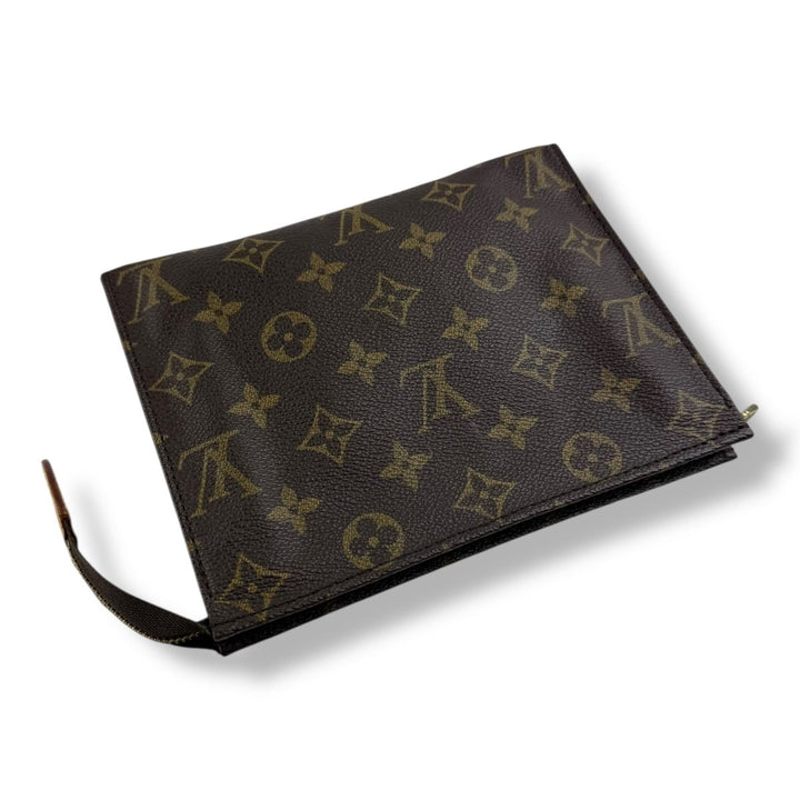 Louis Vuitton Vintage Brown Monogram Toiletry Pouch 19 Bag - Lux Central