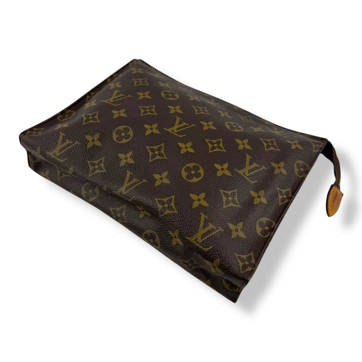 Louis Vuitton Vintage Brown Monogram Toiletry Pouch 26 Bag - Lux Central