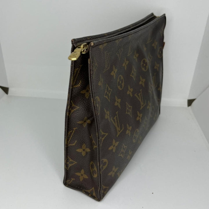 Louis Vuitton Vintage Brown Monogram Toiletry Pouch 26 Bag - Lux Central