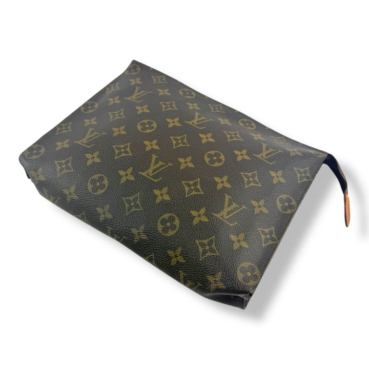 Louis Vuitton Vintage Brown Monogram Toiletry Pouch 26 Bag - Lux Central