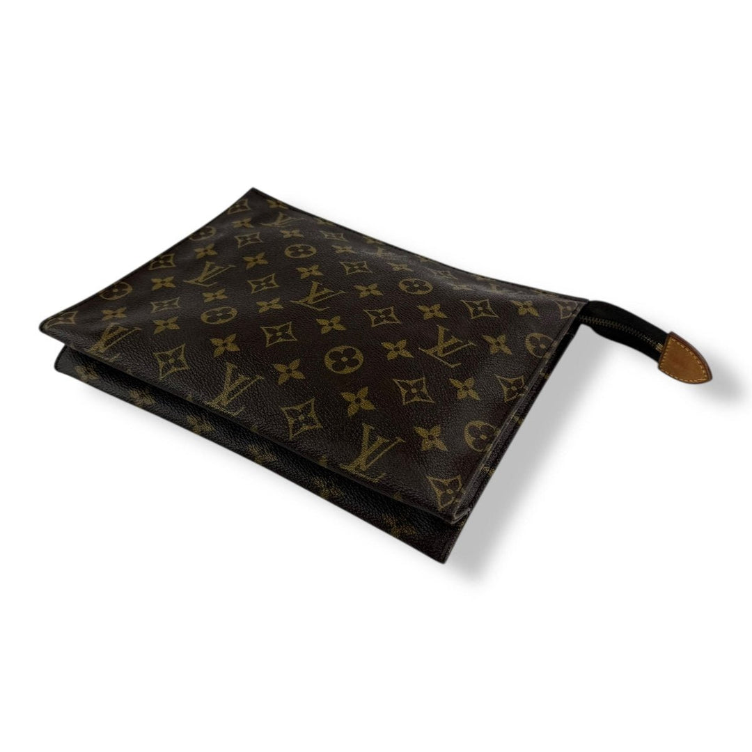 Louis Vuitton Vintage Brown Monogram Toiletry Pouch 26 Bag - Lux Central