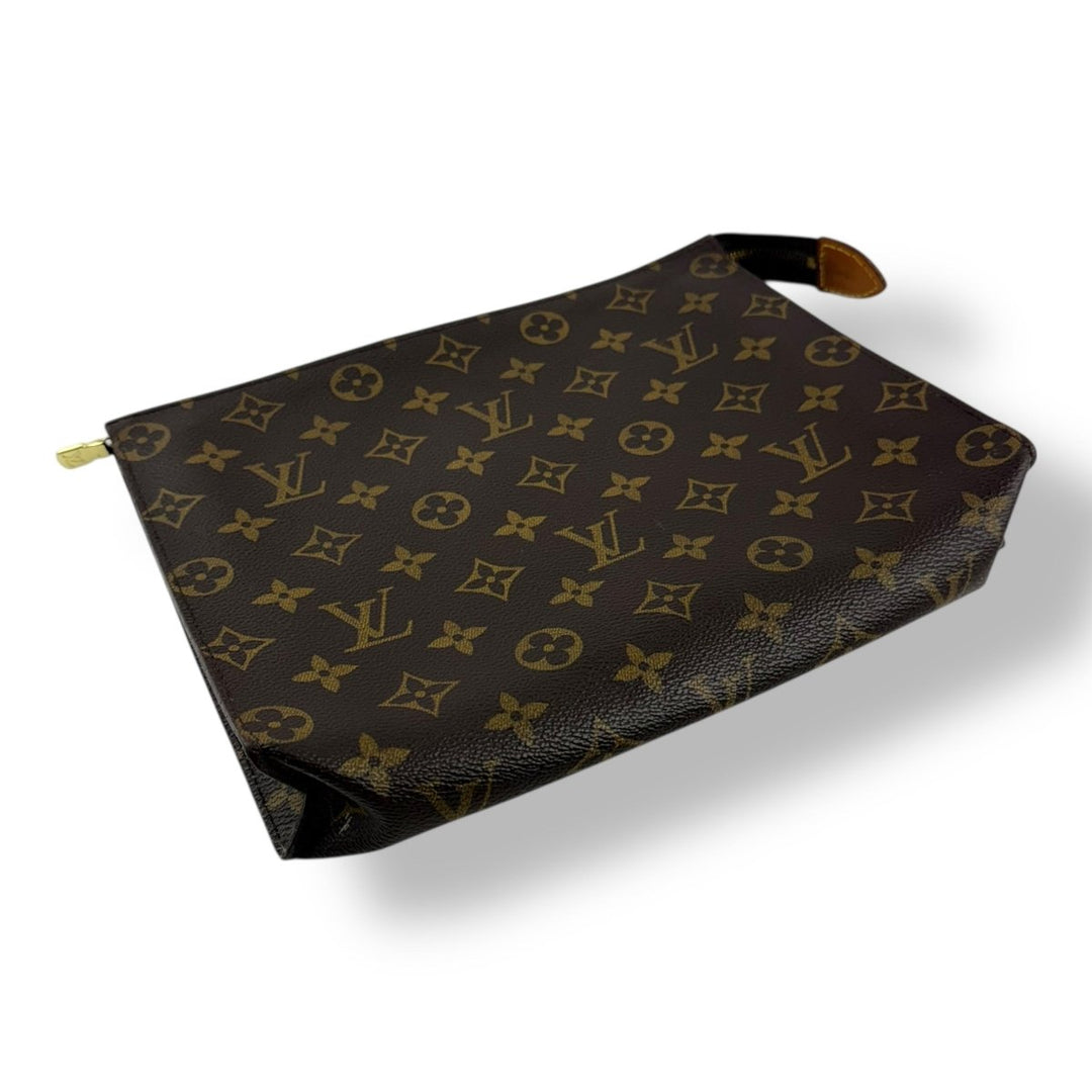 Louis Vuitton Vintage Brown Monogram Toiletry Pouch 26 Bag - Lux Central