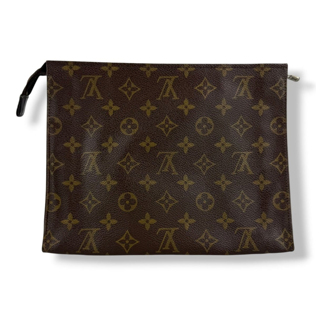 Louis Vuitton Vintage Brown Monogram Toiletry Pouch 26 Bag - Lux Central