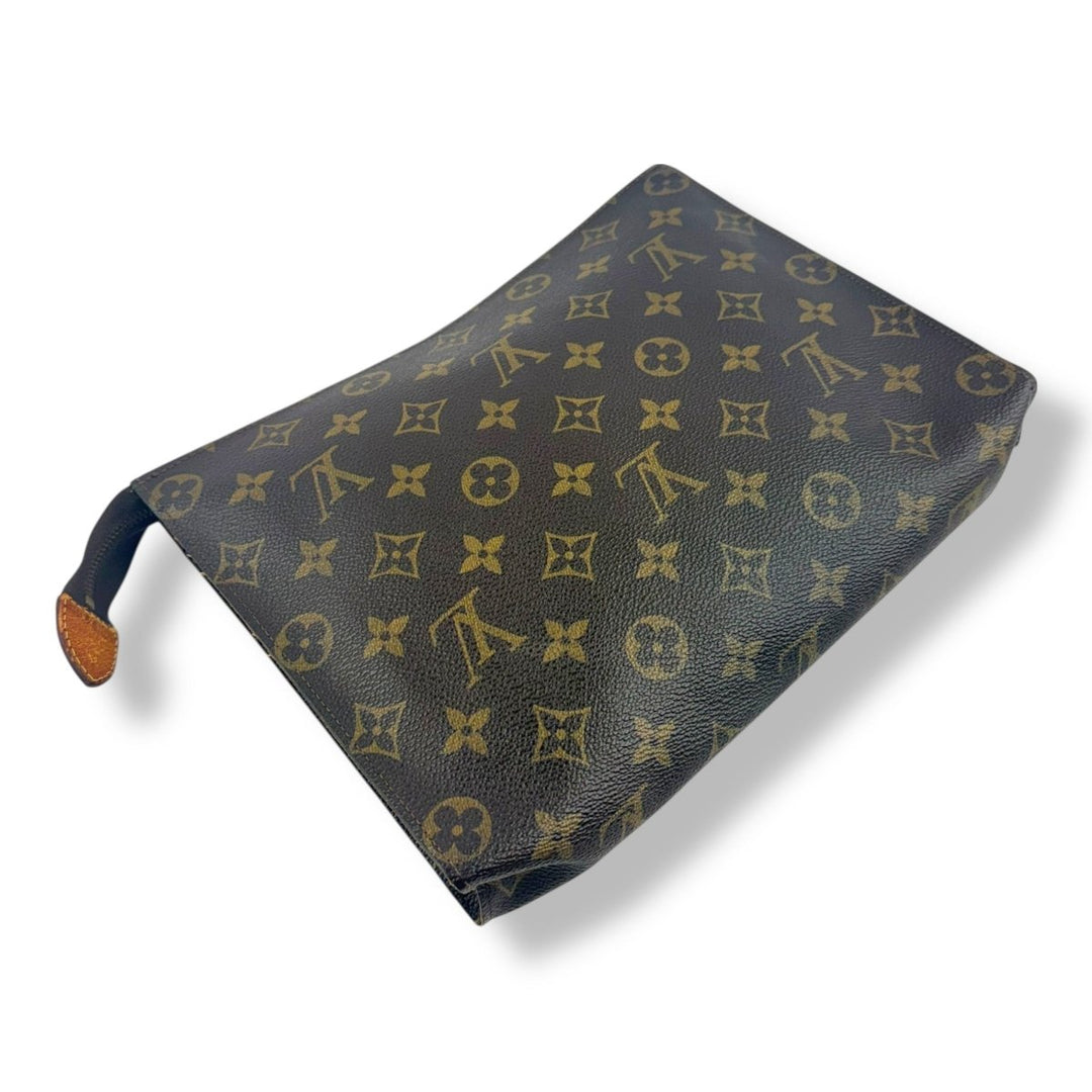 Louis Vuitton Vintage Brown Monogram Toiletry Pouch 26 Bag - Lux Central