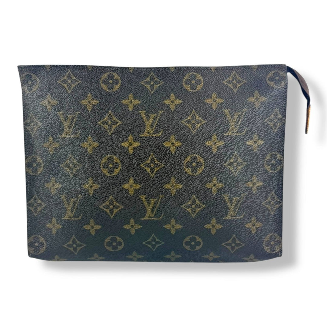 Louis Vuitton Vintage Brown Monogram Toiletry Pouch 26 Bag - Lux Central