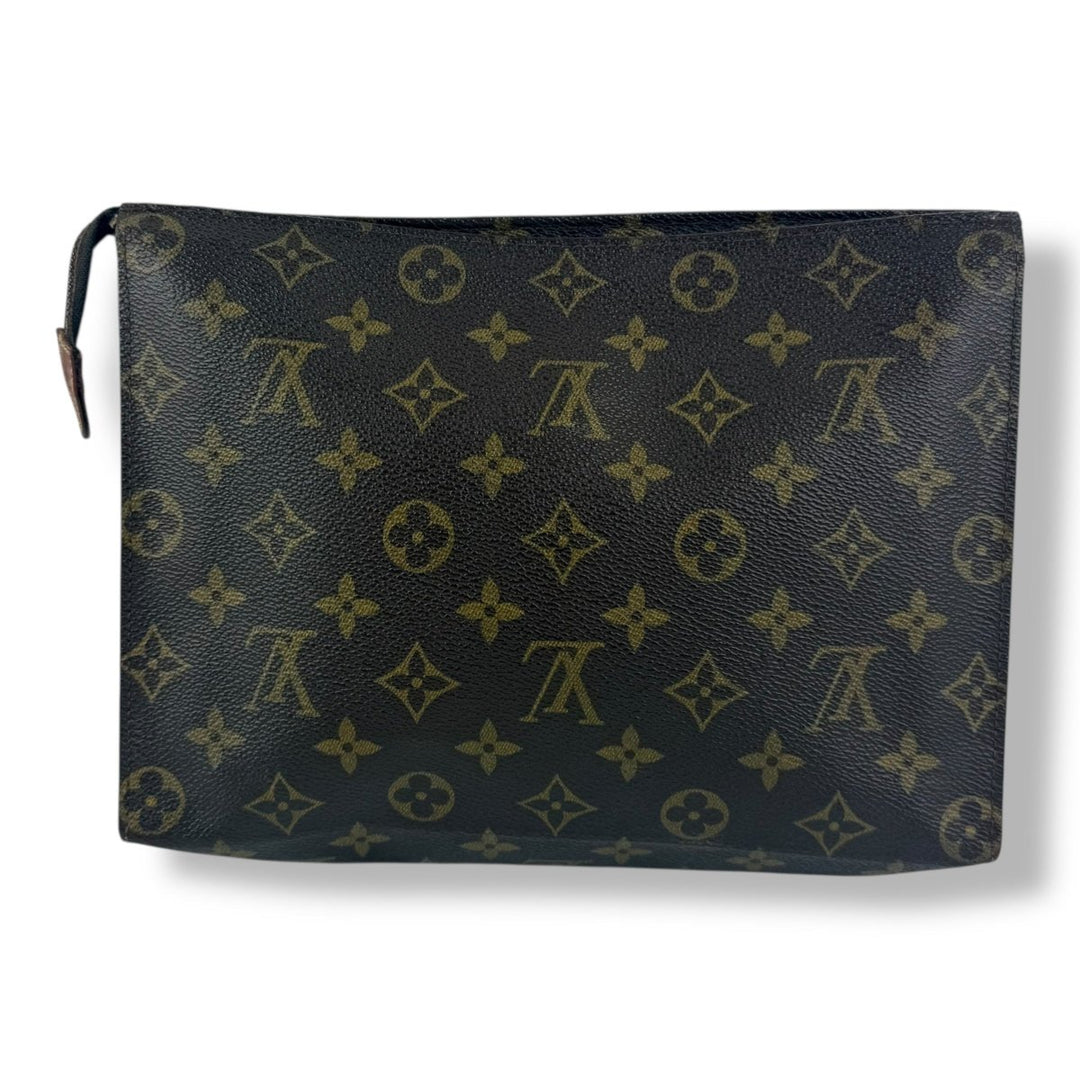 Louis Vuitton Vintage Brown Monogram Toiletry Pouch 26 Bag - Lux Central