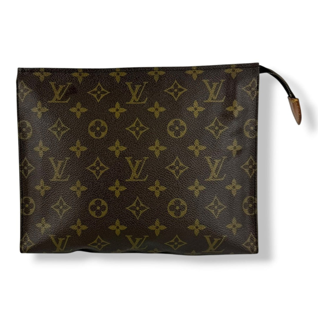 Louis Vuitton Vintage Brown Monogram Toiletry Pouch 26 Bag - Lux Central