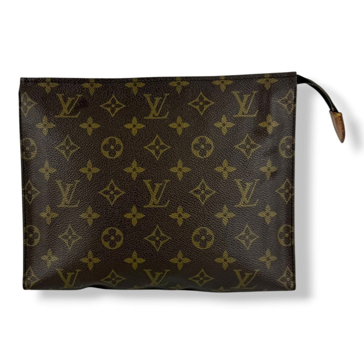 Louis Vuitton Vintage Brown Monogram Toiletry Pouch 26 Bag - Lux Central