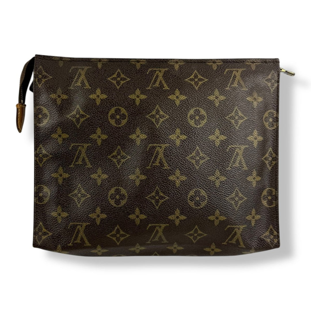 Louis Vuitton Vintage Brown Monogram Toiletry Pouch 26 Bag - Lux Central