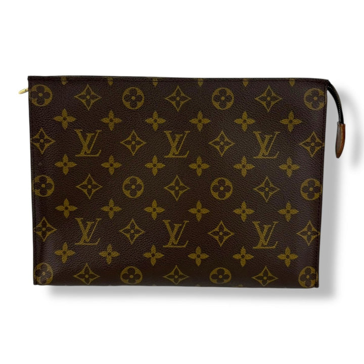 Louis Vuitton Vintage Brown Monogram Toiletry Pouch 26 Bag - Lux Central