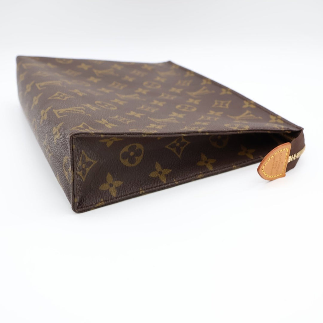 Louis Vuitton Vintage Brown Monogram Toiletry Pouch 26 Bag - Lux Central
