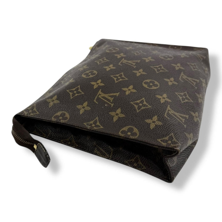 Louis Vuitton Vintage Brown Monogram Toiletry Pouch 26 Bag - Lux Central